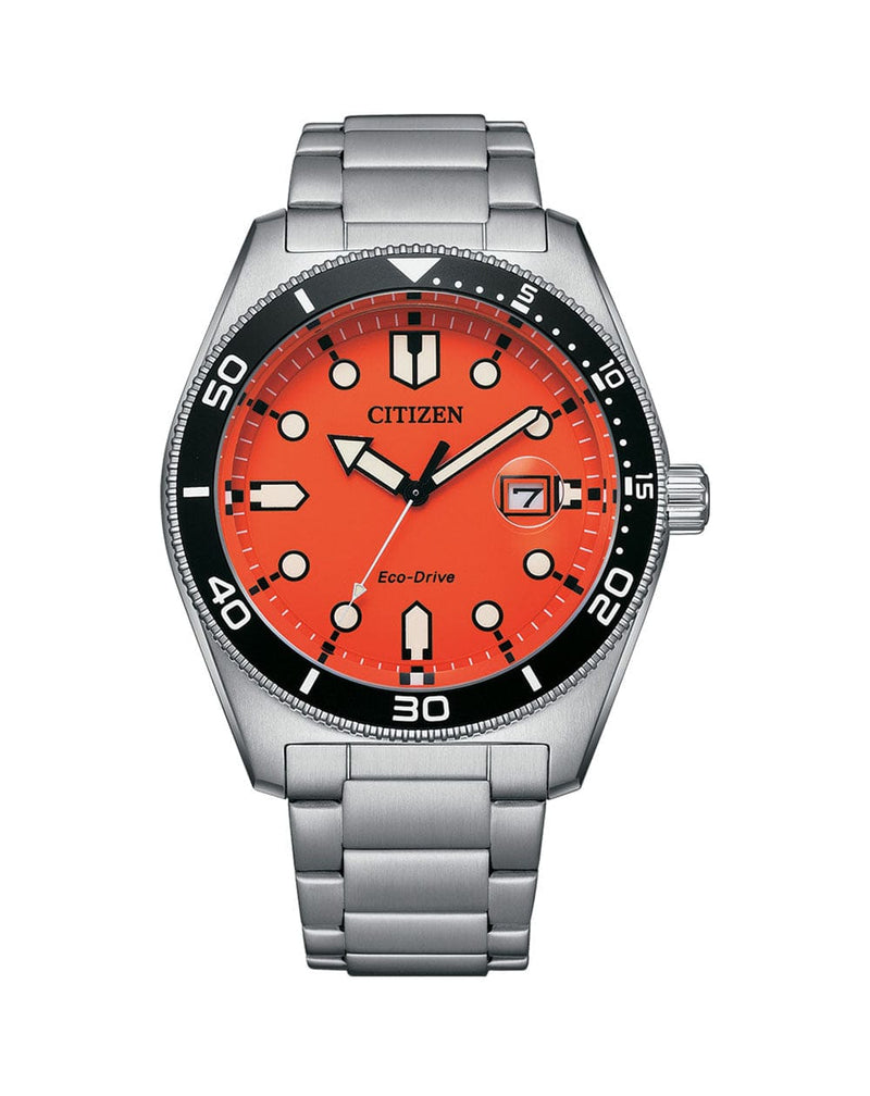 Citizen Eco-Drive AW1760-81X Stainless Steel Blood Orange Men Watch