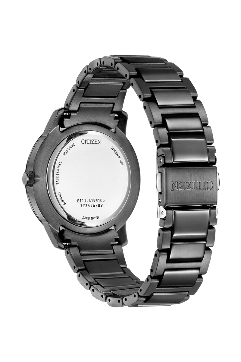 Citizen Eco-Drive BM7595-89L Black Stainless Steel Strap Men Watch