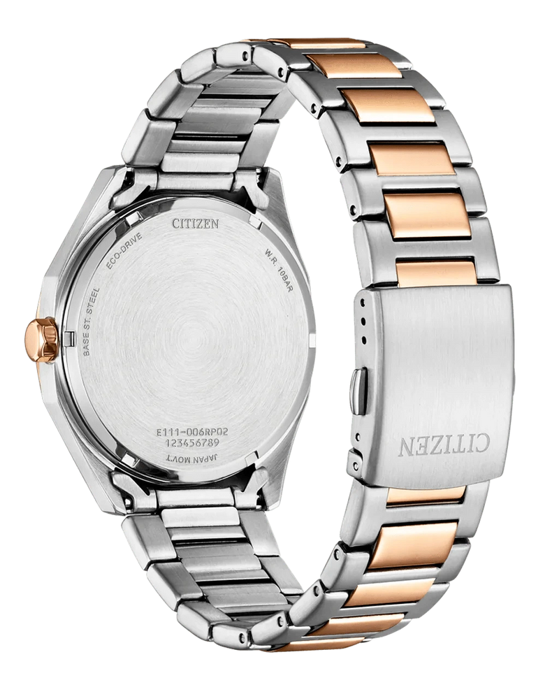 Citizen Eco-Drive BM7606-84L Two-Tone Rose Gold Steel Men Watch