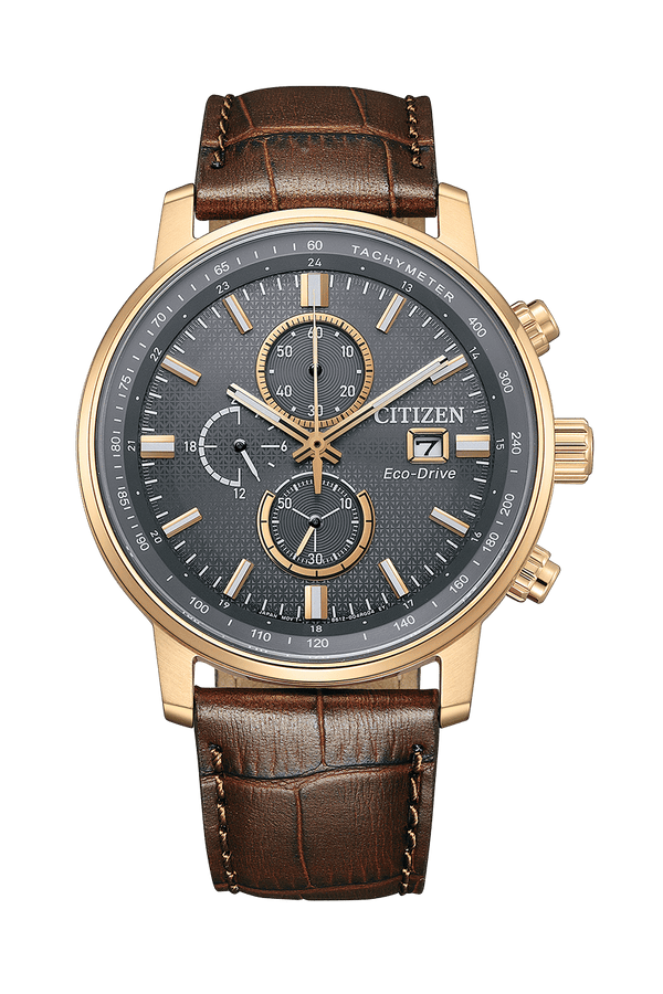 Citizen Eco-Drive CA0843-11H Calf Leather Strap Men Watch