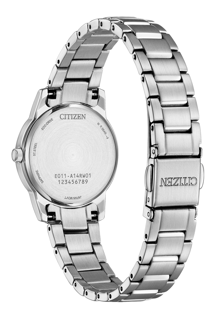 Citizen Eco-Drive EW2318-73E Black Dial Stainless Steel Women Watch