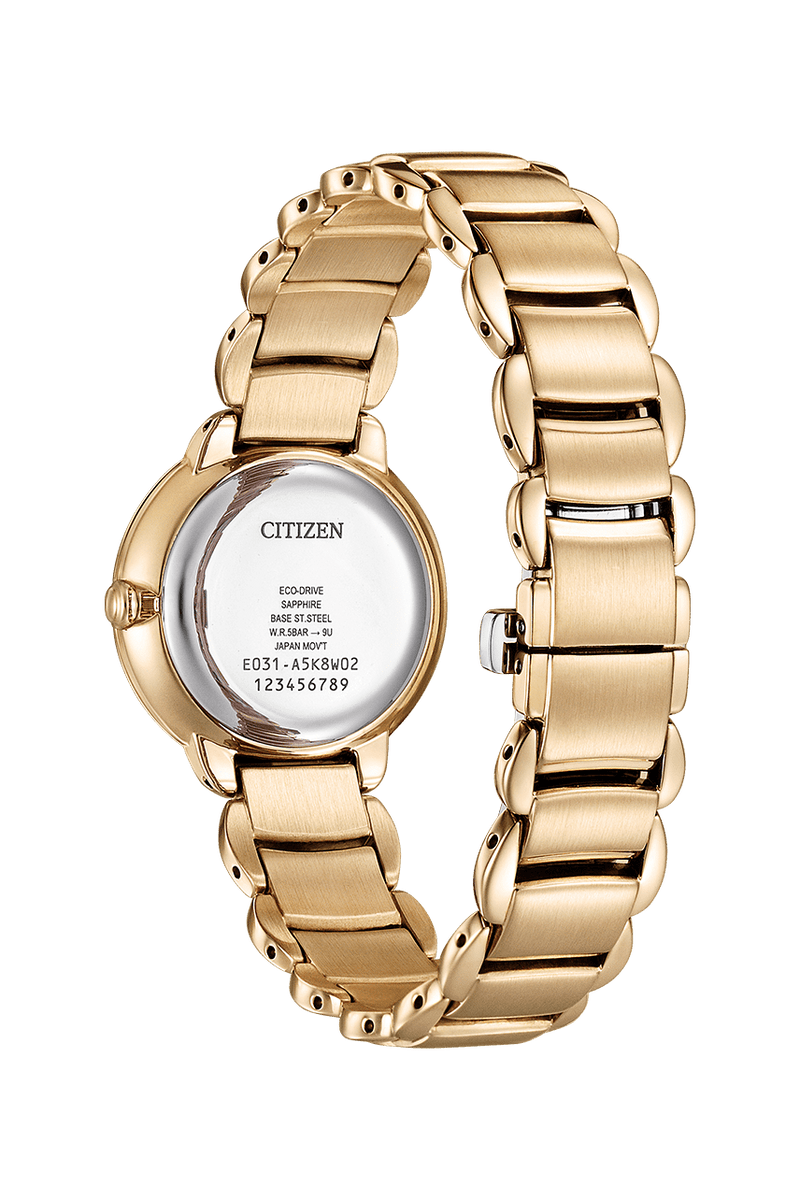 Citizen L EM0929-81Y Eco-Drive Mother of Pearl Gold Steel Women Watch