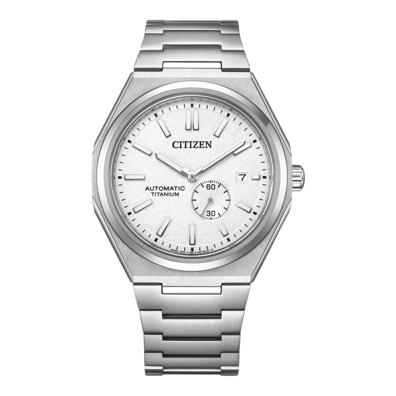 Citizen Zenshin NJ0180-80A White Dial Super Titanium Automatic Men Watch