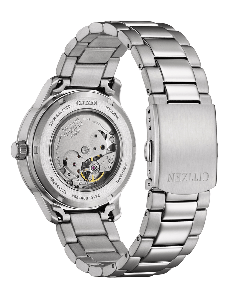 Citizen Mechanical NJ0191-83X Salmon Dial Steel Automatic Men Watch
