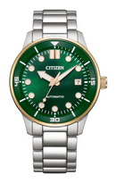 Citizen Mechanical NJ0196-80X Bold Green Dial Steel Automatic Men Watch