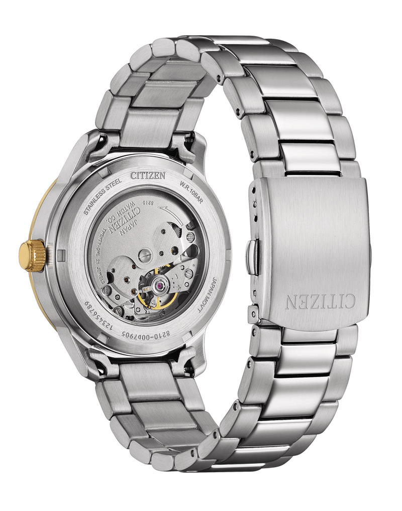Citizen Mechanical NJ0196-80X Bold Green Dial Steel Automatic Men Watch