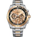 Citizen Quartz AN8204-59X Chronograph Champagne Dial Steel Men Watch
