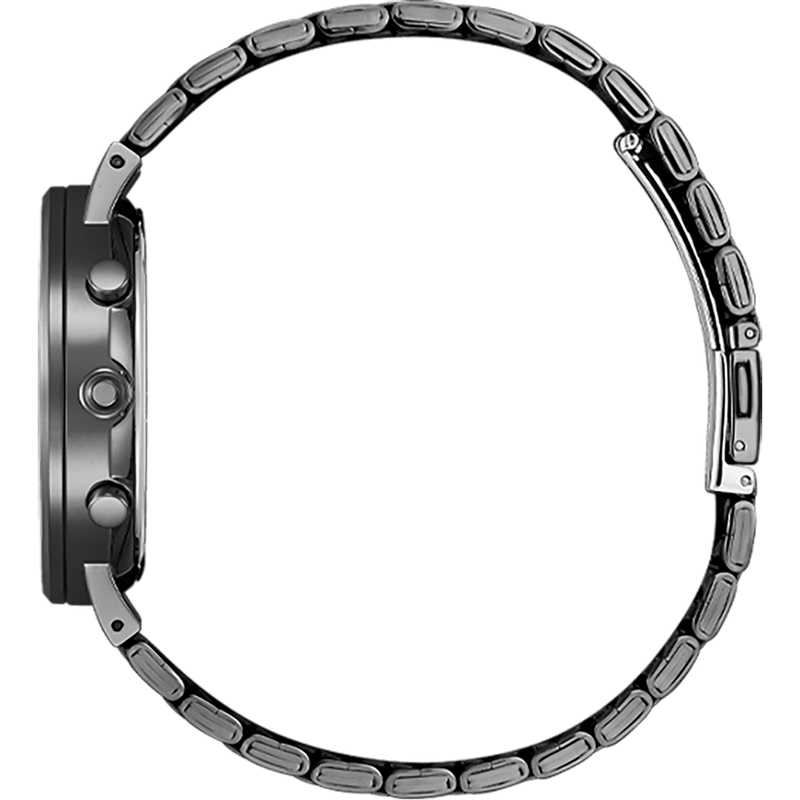 Citizen Quartz AN8227-53H Chronograph Grey Dial Black Steel Men Watch