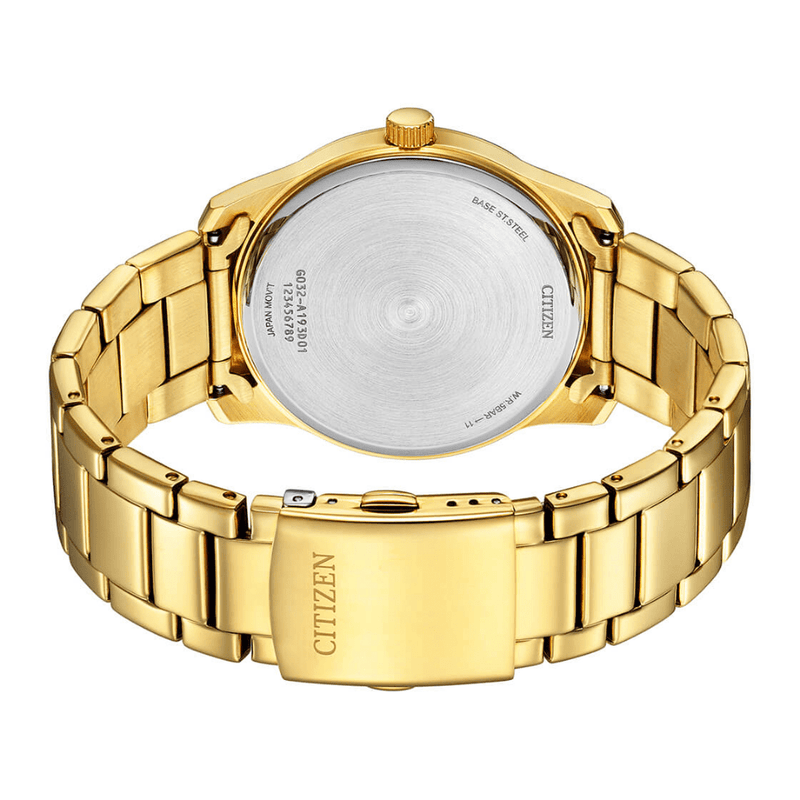 Citizen Quartz BH5002-53E Gold Stainless Steel Black Dial Men Watch