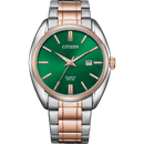 Citizen Quartz BI5104-57Z Stainless Steel Green Dial Men Watch 