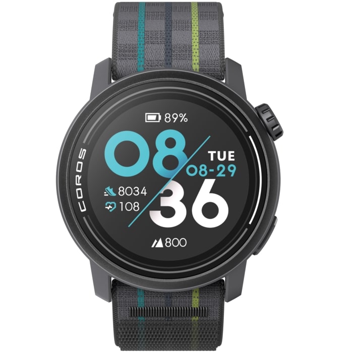Coros Pace 3 Lightest Running GPS Smartwatch - Black Nylon