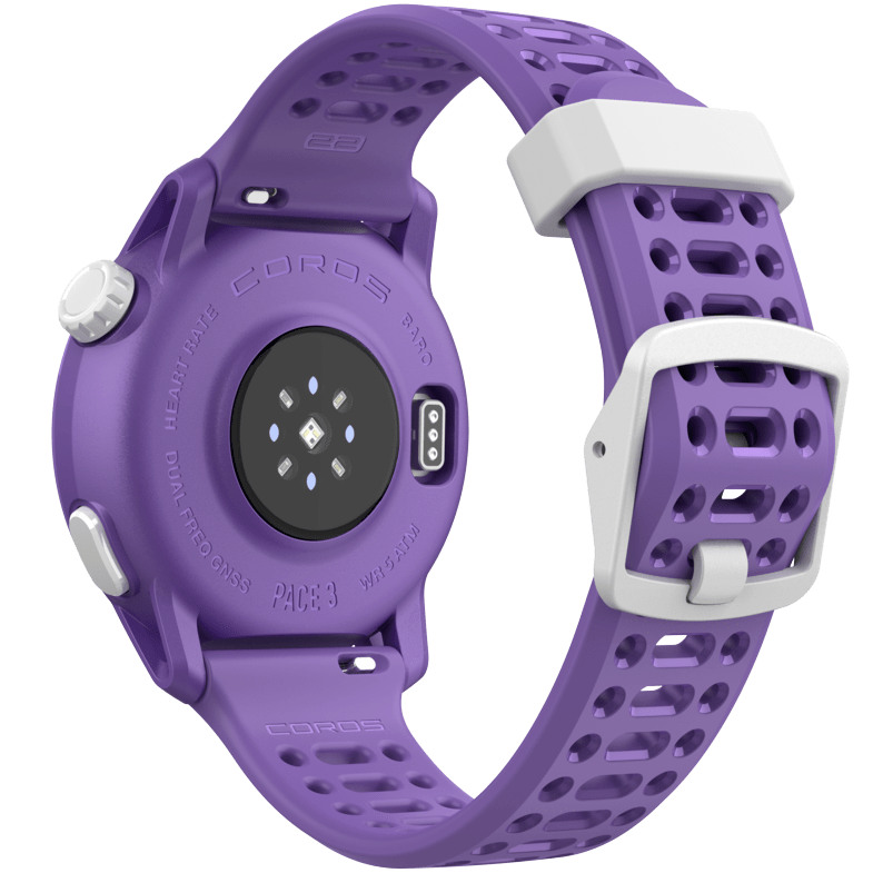 Coros Pace 3 Lightest Running GPS Smartwatch - Violet Silicone