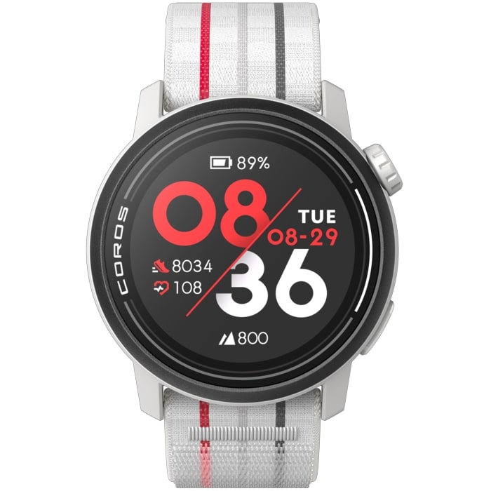 Coros Pace 3 Lightest Running GPS Smartwatch - White Nylon