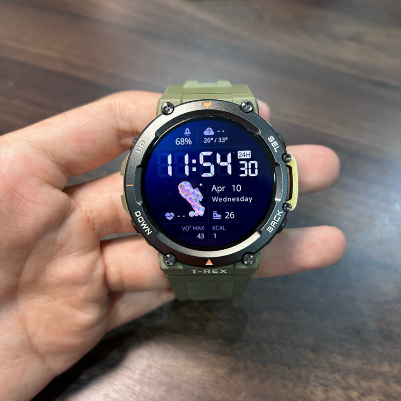 [Pre-Owned] Amazfit T-Rex 2 Smartwatch Discontinued Colour (Wild Green)