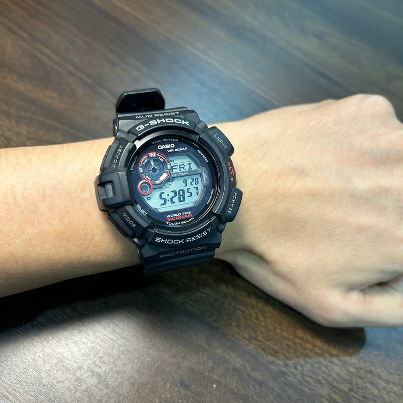 [Pre-Owned] Casio G-Shock Mudman G-9300-1 Tough Solar Black Men Watch