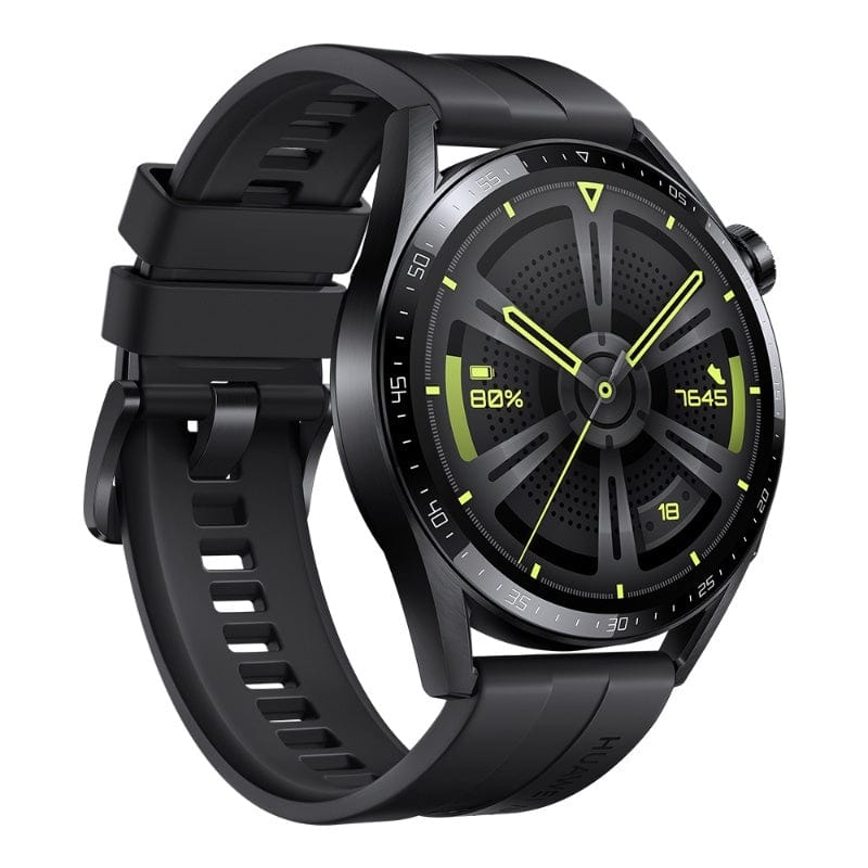 Huawei GT 3 Black Rubber Strap 46mm Smartwatch