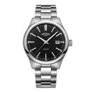 Rotary GB05092/04 Sapphire Stainless Steel Black Dial Quartz Men Watch