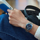 Seiko 5 SSK003K1 Blue GMT Automatic Stainless Steel Men Watch