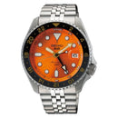 Seiko 5 SSK005K1 Orange GMT Automatic Stainless Steel Men Watch