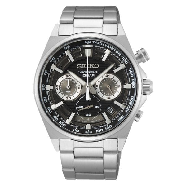 Seiko Conceptual Regular SSB397P1 Chronograph Black Steel Men Watch