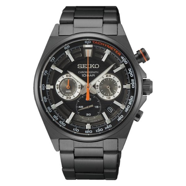 Seiko Conceptual Regular SSB399P1 Chronograph Black Steel Men Watch