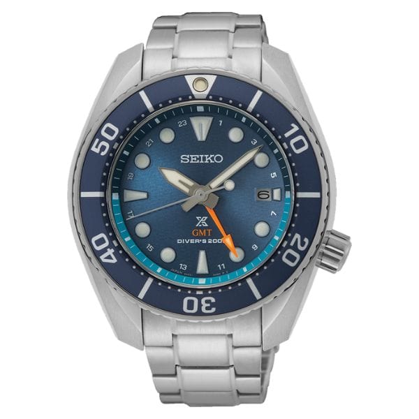 Seiko Prospex Sumo SFK001J1 Blue Solar GMT Diver Men Watch