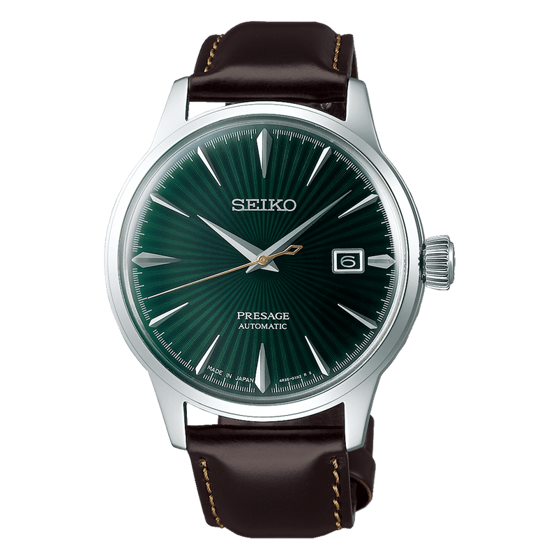 Seiko Presage SRPD37J1 Automatic Leather Strap Men Watch 