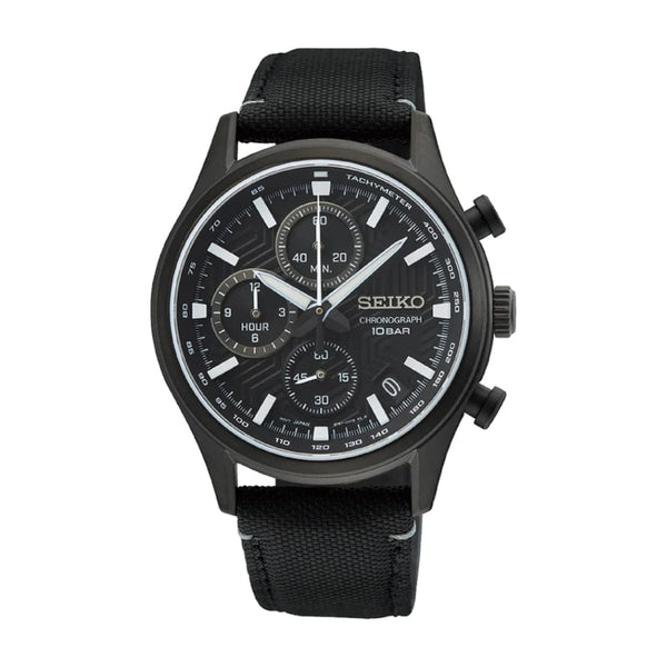 Seiko Quartz SSB421P1 Chronograph Black Dial Men Watch Malaysia