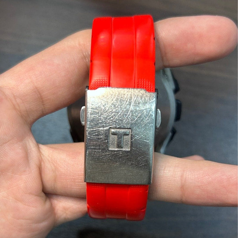 [Pre-Owned] Tissot T-Touch Expert Solar Red Rubber Men Watch