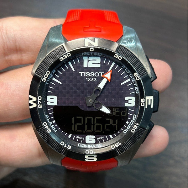 [Pre-Owned] Tissot T-Touch Expert Solar Red Rubber Men Watch