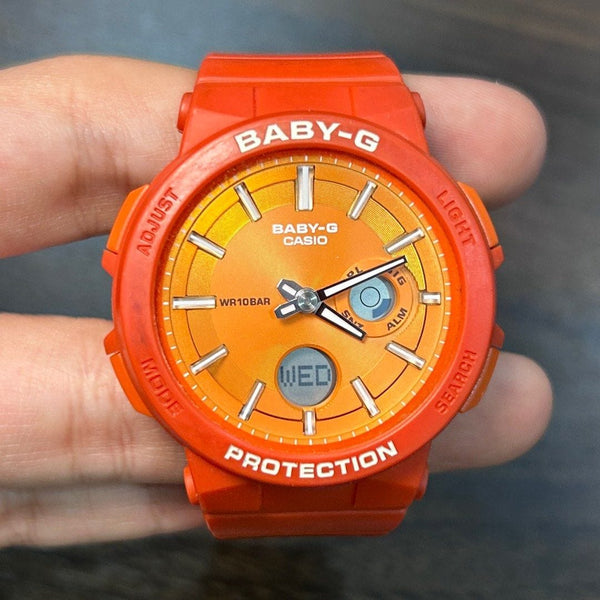 [Pre-Owned] Casio Baby-G BGA-255-4A Orange Women Watch