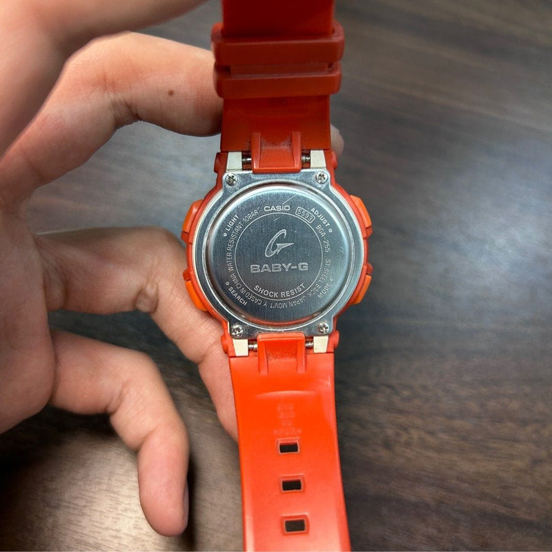 [Pre-Owned] Casio Baby-G BGA-255-4A Orange Women Watch