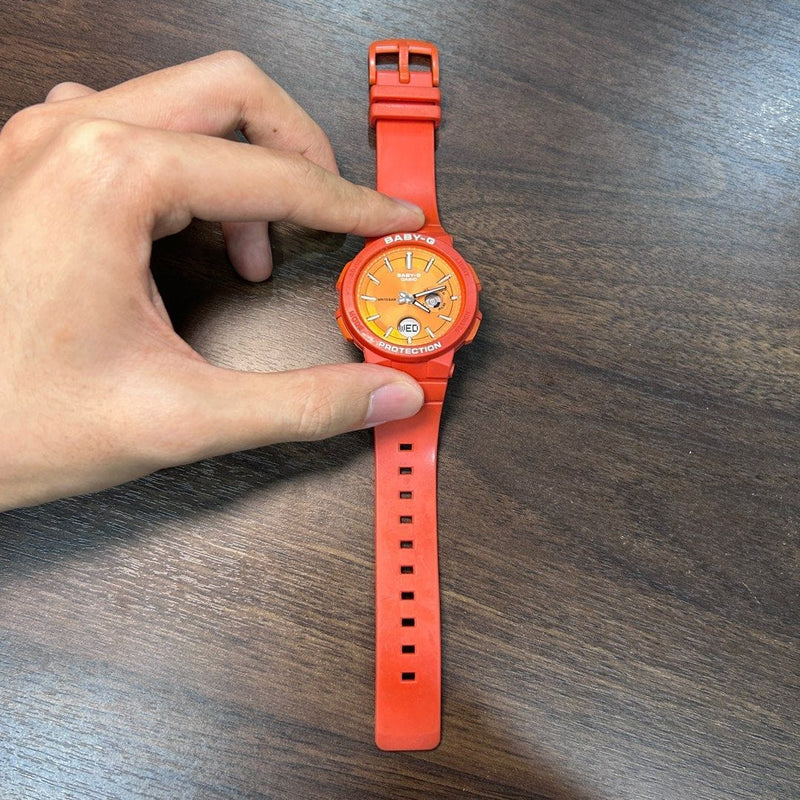 [Pre-Owned] Casio Baby-G BGA-255-4A Orange Women Watch