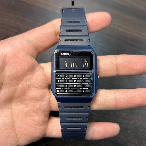 [Pre-Owned] Casio Data Bank CA-53WF-2B Calculator Watch