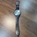 [Pre-Owned] Casio Edifice EFV-500BL-1BV Blue Leather Quartz Chronograph Men Watch
