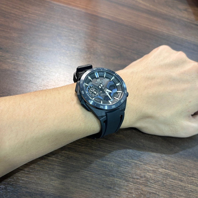 [Pre-Owned] Casio Edifice Windflow ECB-2200PB-1A Carbon Tough Solar Men Watch