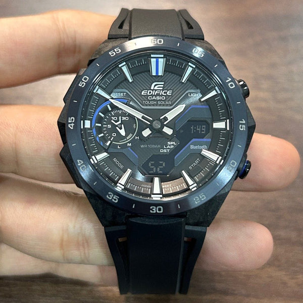 [Pre-Owned] Casio Edifice Windflow ECB-2200PB-1A Carbon Tough Solar Men Watch