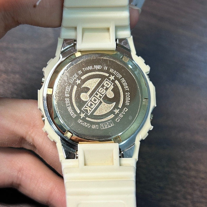 [Pre-Owned] Casio G-Shock 25th Anniversary DW-5025B-7JF Rising White Watch