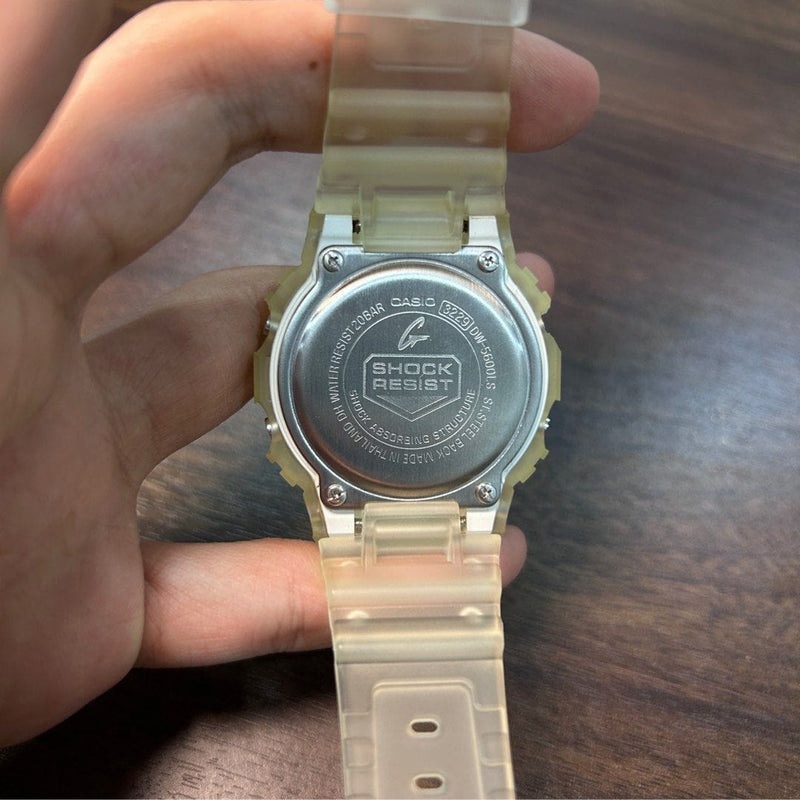 [Pre-Owned] Casio G-Shock DW-5600LS-7 Jelly Transparent Watch