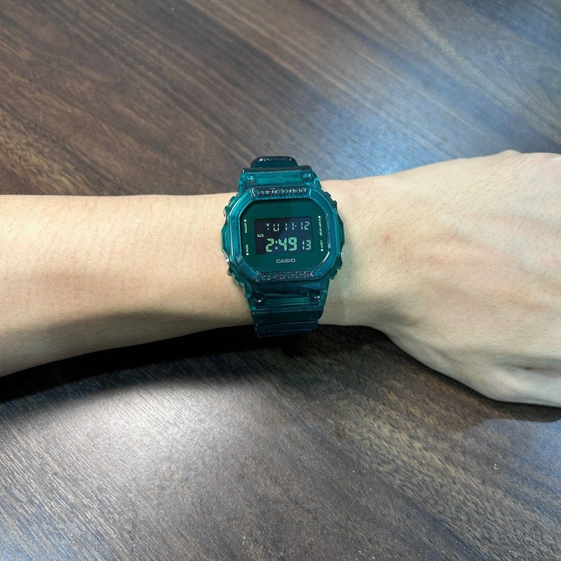 [Pre-Owned] Casio G-Shock DW-5600SB-3 Green Jelly Transparent Men Watch