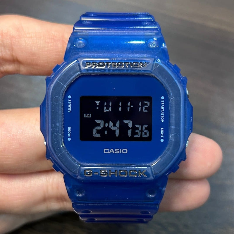 [Pre-Owned] Casio G-Shock DW-6900SB-2 Blue Jelly Transparent Men Watch