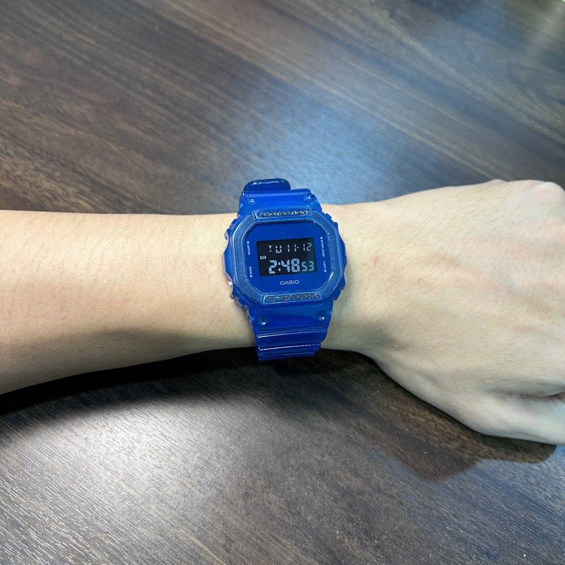 [Pre-Owned] Casio G-Shock DW-6900SB-2 Blue Jelly Transparent Men Watch