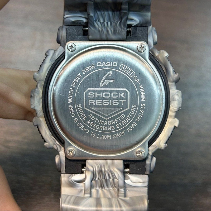 [Pre-Owned] Casio G-Shock GA-100MM-8A Grey Camo Men Watch