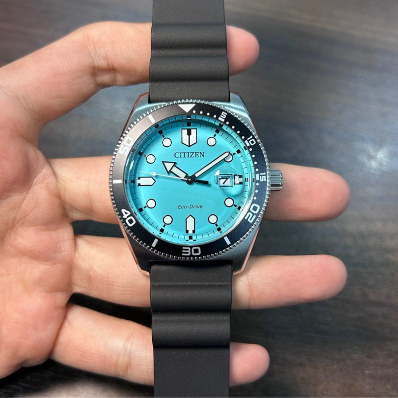 [Pre-Owned] Citizen AW1760-14X Eco-Drive Tiffany Blue Men Watch