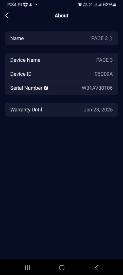 [Pre-Owned] Coros Pace 3 (Black Silicone) Running Smartwatch