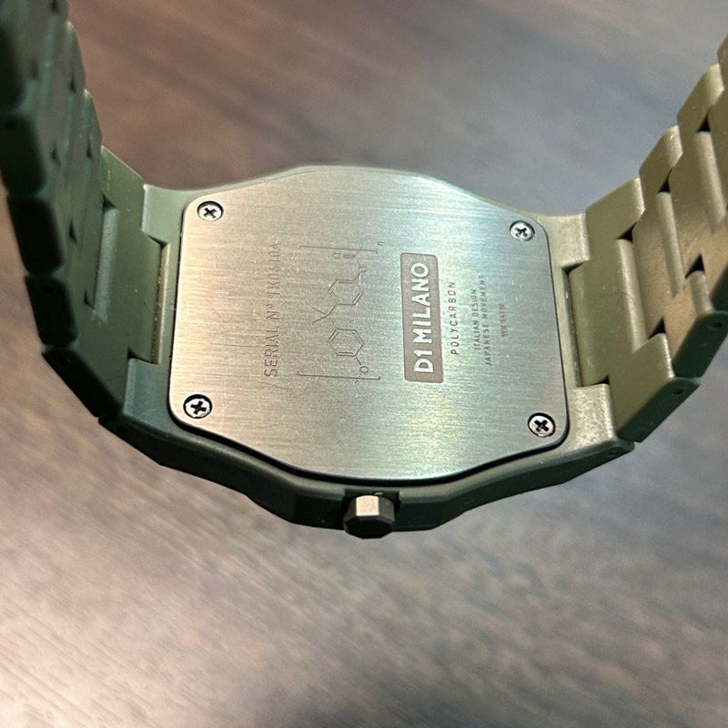 [Pre-Owned] D1 Milano Polycarbon Military Green Quartz Men Watch