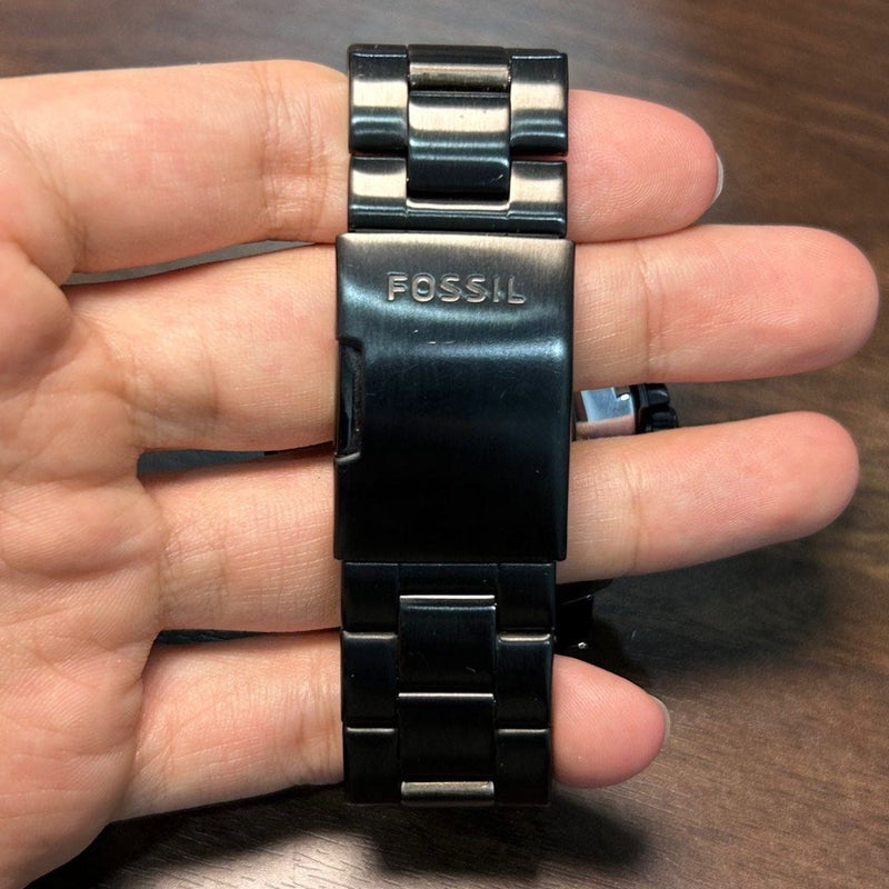 [Pre-Owned] Fossil Privateer Sport BQ2426 Black Skeleton Automatic Men Watch
