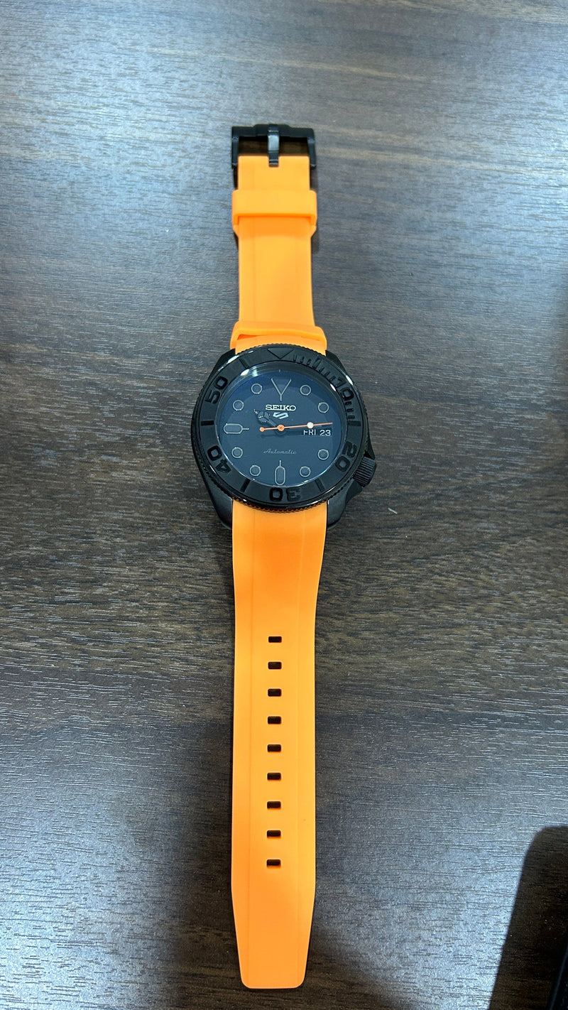 [Seiko Mod] Seiko 5 Sports Yacht-Master Black & Orange Automatic Men Watch