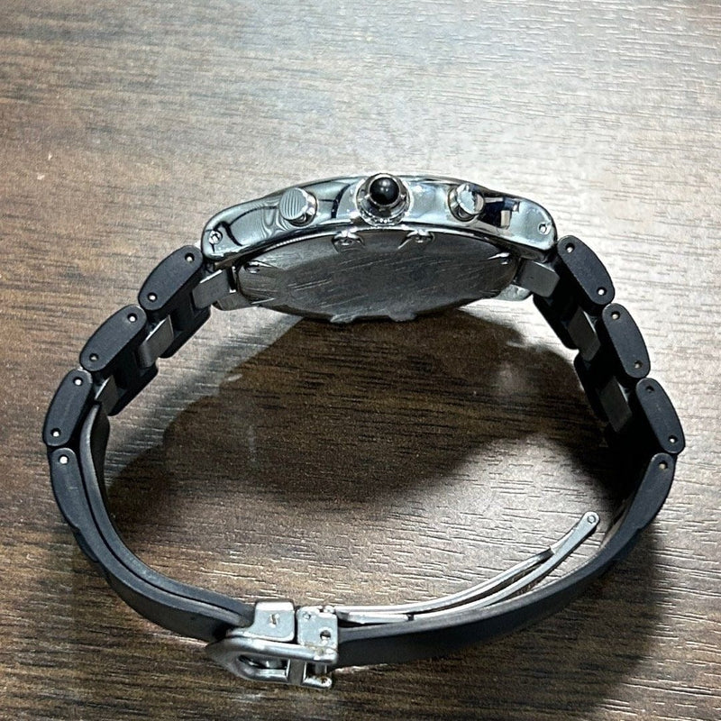 [Pre-Owned] Cartier 21 Chronoscaph 2424 Black Quartz Chronograph Unisex Watch