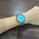 [Pre-Owned] Alba Mechanical AL4321X Turquoise Blue Automatic Men Watch